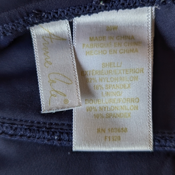 Anne Cole Navy Swim Set 20W Twist Lightly Padded Top Swim Skirt Bikini 2 Piece - Picture 6 of 6